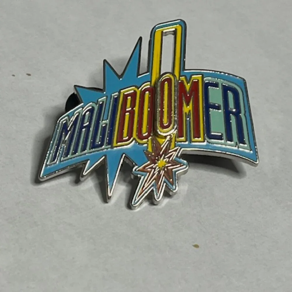Disney MaliBoomer Disney California Adventure Slide Lapel Vest Hat Pin 1.75